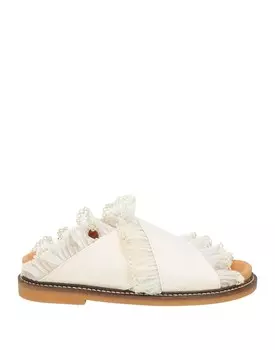 Сандалии Ganni, слоновая кость