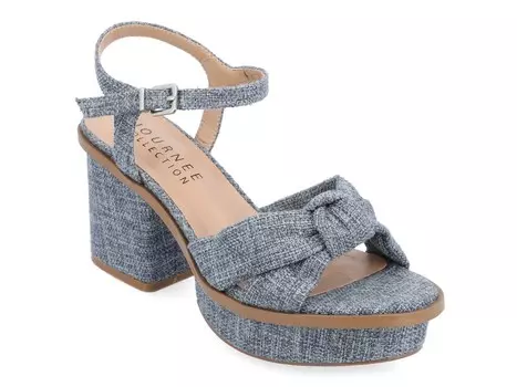 Сандалии Garner на платформе Journee Collection, синий