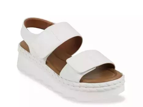 Сандалии GC Shoes Vosa на танкетке, белые