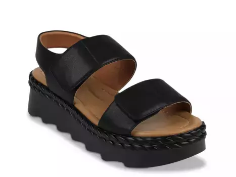 Сандалии GC Shoes Vosa на танкетке, черные