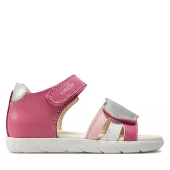 Сандалии Geox B Sandal Alul Girl B451YA 085NF C8217 S Dk Pink/Silver, розовый