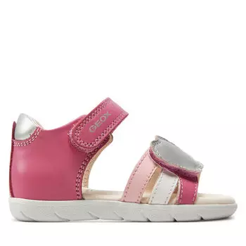 Сандалии Geox B Sandal Alul Girl B451YA 085NF C8217 M Dk Pink/Silver, розовый