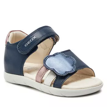 Сандалии Geox B Sandal Alul Girl B451YA 085NF C4BE8 S Avio/Pink, синий