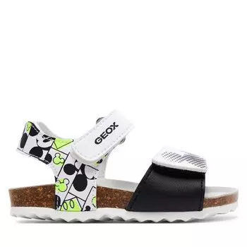 Сандалии Geox B Sandal Chalki Boy B152QC 000BC C0552 M White/Fluo Yellow, желтый белый