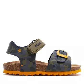 Сандалии Geox B Sandal Chalki Boy B922QA 00454 C3375 M Sage/Ochreyellow, зеленый