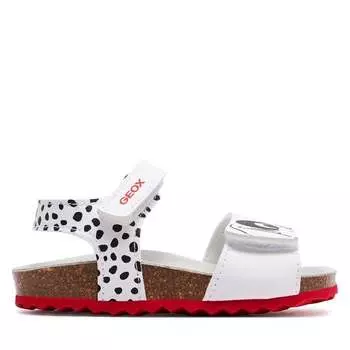Сандалии Geox B Sandal Chalki Girl B452RB 0003W C0404 M White/Black, белый