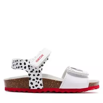Сандалии Geox B Sandal Chalki Girl B452RB 0003W C0404 S White/Black, белый