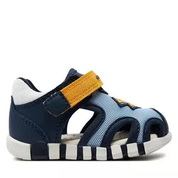 Сандалии Geox B Sandal Iupidoo Boy B455PB 01454 CB42V Lt Navy/Yellow, темно-синий