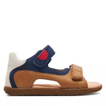 Сандалии Geox B Sandal Macchia Boy B454VA 0CL22 C5GF4 Caramel/Navy, коричневый