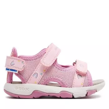 Сандалии Geox B Sandal Multy Girl B450DA 0ASCE C8099 M Lt Pink/Dk Pink, розовый