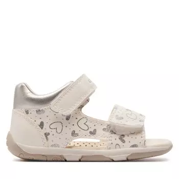 Сандалии Geox B Sandal Tapuz Girl B450YA 054AJ C0007 White/Silver, белый