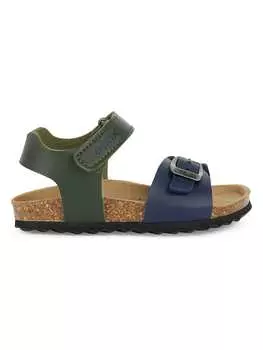 Сандалии Geox, цвет khaki/dunkelblau