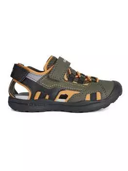 Сандалии Geox, цвет khaki/orange