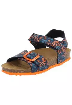 Сандалии Geox, цвет Navy/Orange