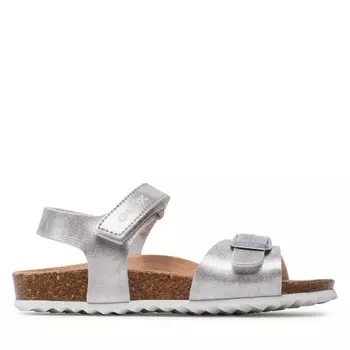 Сандалии Geox J Adriel Girl J028MC000BJC1007 S Silver, серебро