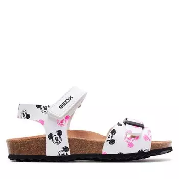 Сандалии Geox J Adriel Girl J158MC 00004 C0404 S White/Black, белый