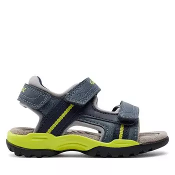 Сандалии Geox J Borealis Boy J450RA 015ME C4B2K M Avio/Lime, темно-синий