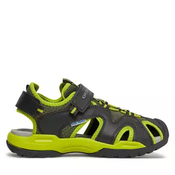 Сандалии Geox J Borealis Boy J450RC 014BU C0802 D Black/Lime, черный