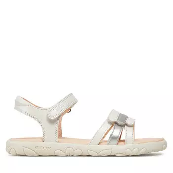 Сандалии Geox J Sandal Haiti Girl J458ZD 000NF C0459 D White/Silver, белый