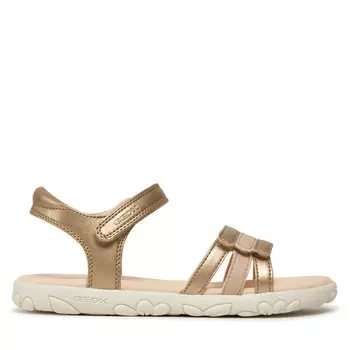 Сандалии Geox J Sandal Haiti Girl J458ZD 0NFBC C2010 D Platinum, золото