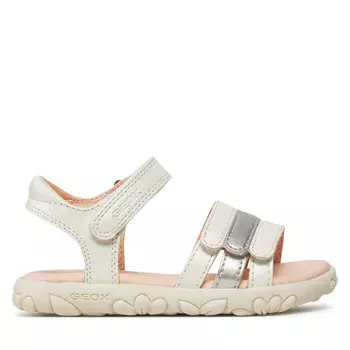 Сандалии Geox J Sandal Haiti Girl J458ZD 000NF C0459 M White/Silver, белый