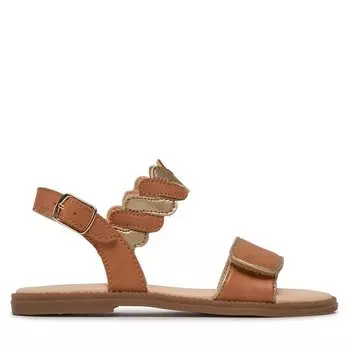 Сандалии Geox J Sandal Karly Girl J4535G 054AJ C5B2U S Biscuit/Platinum, бежевый