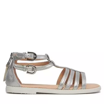 Сандалии Geox J Sandal Karly Girl J7235D 0QDAJ C1007 S Silver, серебро