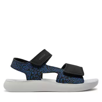 Сандалии Geox J Sandal Lightfloppy J45GQE 000CE C0455 S Black/Royal, черный