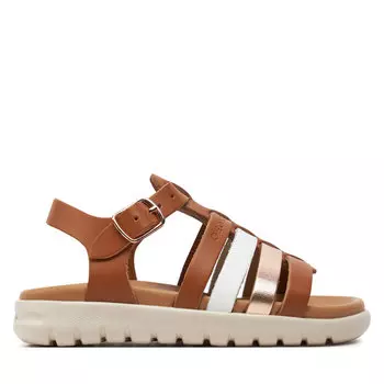 Сандалии Geox J Sandal Soleima Gir J35GSB 043CF C6A7F M Brandy/Copper, коричневый