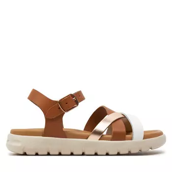 Сандалии Geox J Sandal Soleima Gir J45GSA 043CF C6A7F S Brandy/Copper, коричневый
