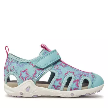 Сандалии Geox J Sandal Whinberry G J45GRC 0EE04 C4A8R S Aqua/Lilac, синий