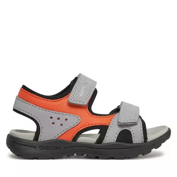 Сандалии Geox J Vaniett Boy J455XC 015CE C0036 M Grey/Orange, серый