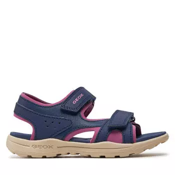 Сандалии Geox J Vaniett Girl J456AA 015CE C4268 S Navy/Fuchsia, темно-синий