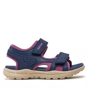 Сандалии Geox J Vaniett Girl J456AA 015CE C4268 M Navy/Fuchsia, темно-синий