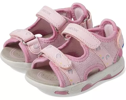 Сандалии Geox Kids Multy 14, цвет Light Pink/Dark Pink