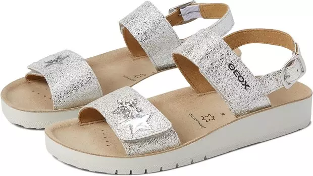 Сандалии Geox Kids Sandal Costareig 1, серебряный