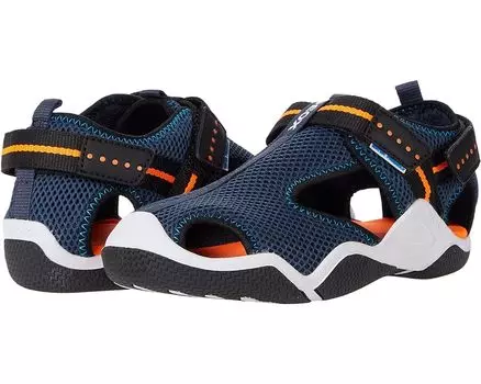 Сандалии Geox Wader 17, цвет Navy/Orange Fluo