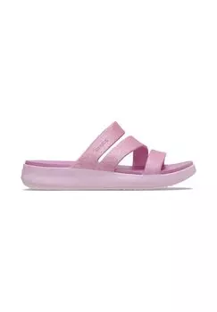Сандалии GETAWAY GLITTER STRAPPY Crocs, цвет Pink Milk