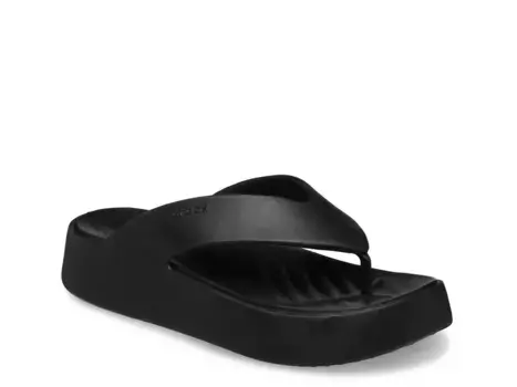 Сандалии Getaway Platform Sandal Crocs, черный
