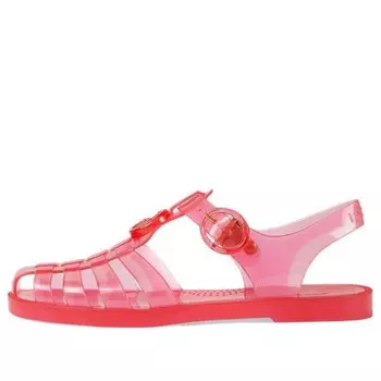 Сандалии gg fisherman sandal 'deep coral' Gucci, красный