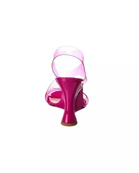 Сандалии Gianvito Rossi 95 на танкетке из винила и лака, розовый