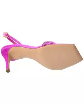 Сандалии Gianvito Rossi Britney 85 из синели, фиолетовый