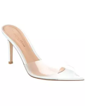 Сандалии Gianvito Rossi Elle 85 из винила и кожи, белый