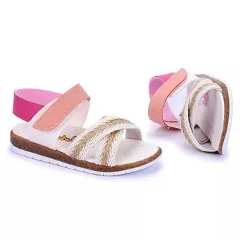 Сандалии Girl Baby b 2687-91 KKO KDS, белый-фуксия
