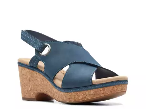 Сандалии Giselle Loop Clarks, Light Blue