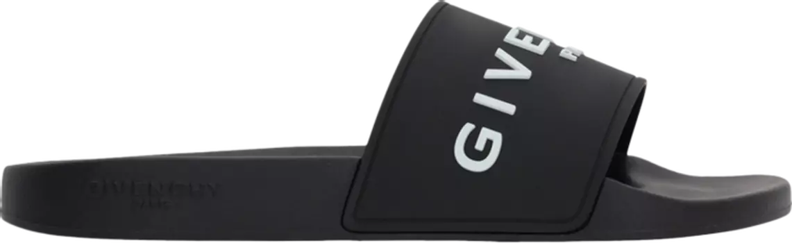 Сандалии Givenchy Logo Slide Black, черный