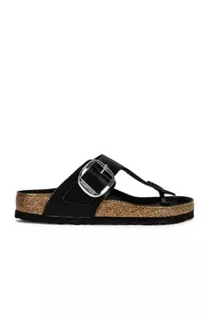 Сандалии Gizeh с большой пряжкой Birkenstock, черный