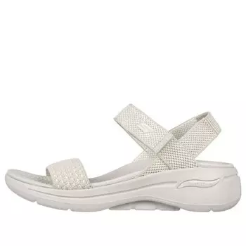 Сандалии go walk 5 arch fit polished sandals 'white' Skechers, белый