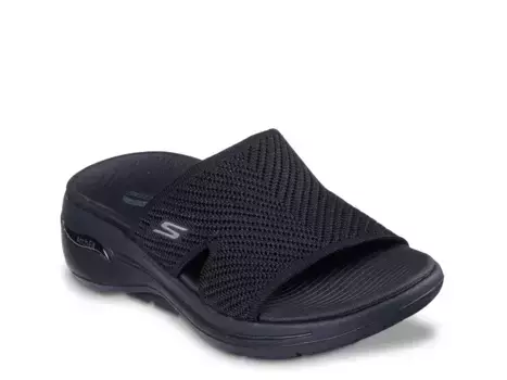 Сандалии GO Walk Arch Fit Allure Wedge Sandal Skechers, черный