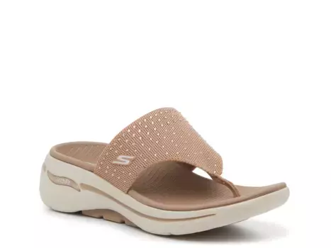 Сандалии GO WALK Arch Fit Glam Wedge Sandal Skechers, серо-коричневый